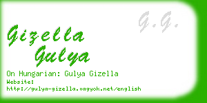 gizella gulya business card